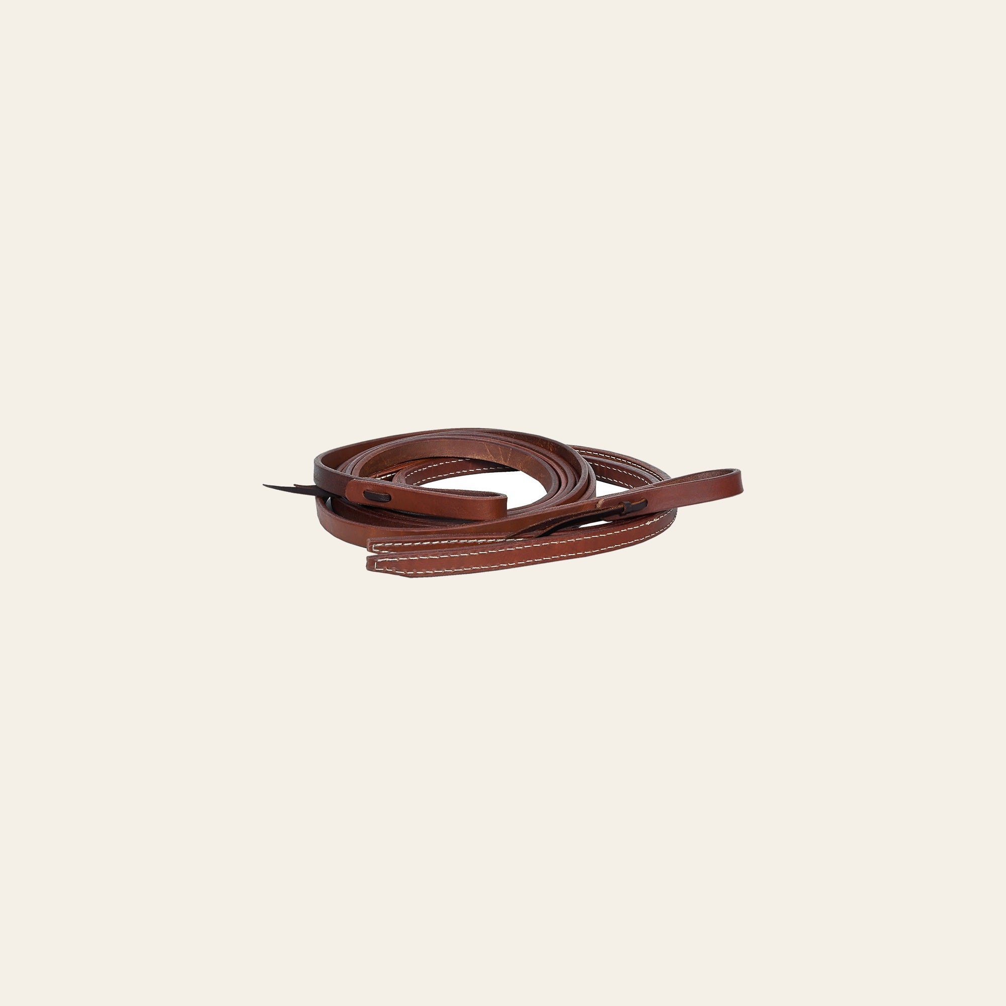 HILASON Western Horse American Leather Flat Reins Dark Brown | Roper Barrel Racing Roping for Horses