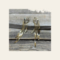 Western Gold Diamond Shaped Dangle Fashion Earrings
