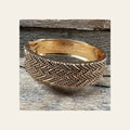 Gold Dot and Line Fashion Cuff XI136