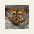 Gold Geometrical Fashion Cuff XI144
