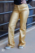 Signature Trousers - Gold Metallic (lengths)