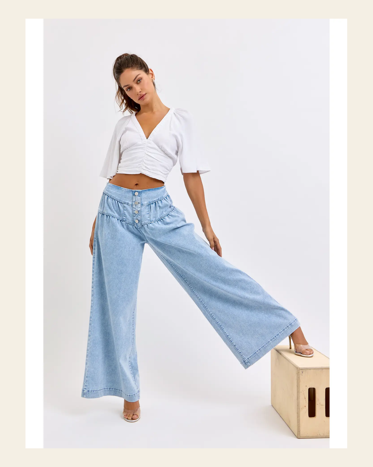 Gypsy Denim | Pants on a warm cream background