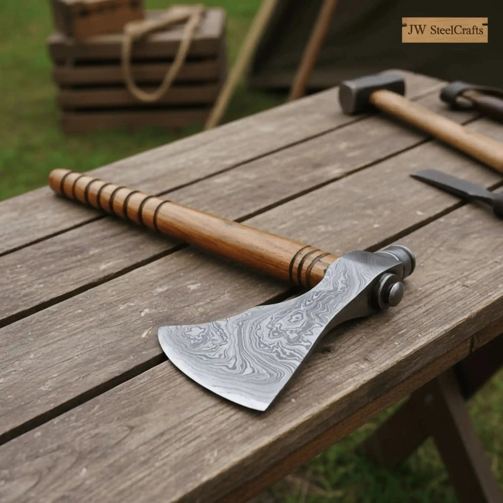 Beautiful handmade Damascus steel Smoking Axe "Unique Axe"Limited Edition