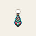 Hand Tooled Leather Key Chain Ring Handcraft Handmade Hilason
