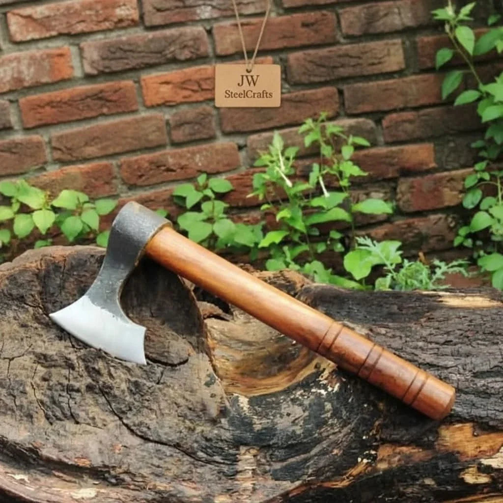 Traditional Bearded Camp Hatchet with Forge Finished Head