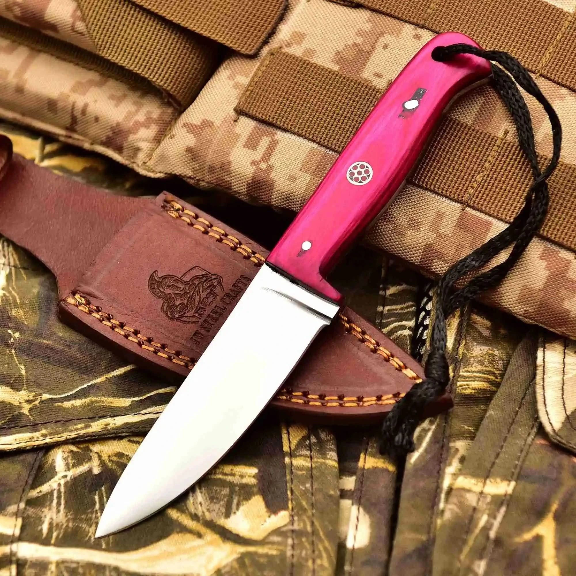 Prairie Blade Survival Knife Carbon Steel Multiple Handle Colors | JW SteelCrafts