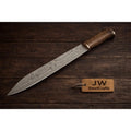HandmadeRagnar's Seax Knife Damascus Steel Blade 16 Inch Fixed Blade
