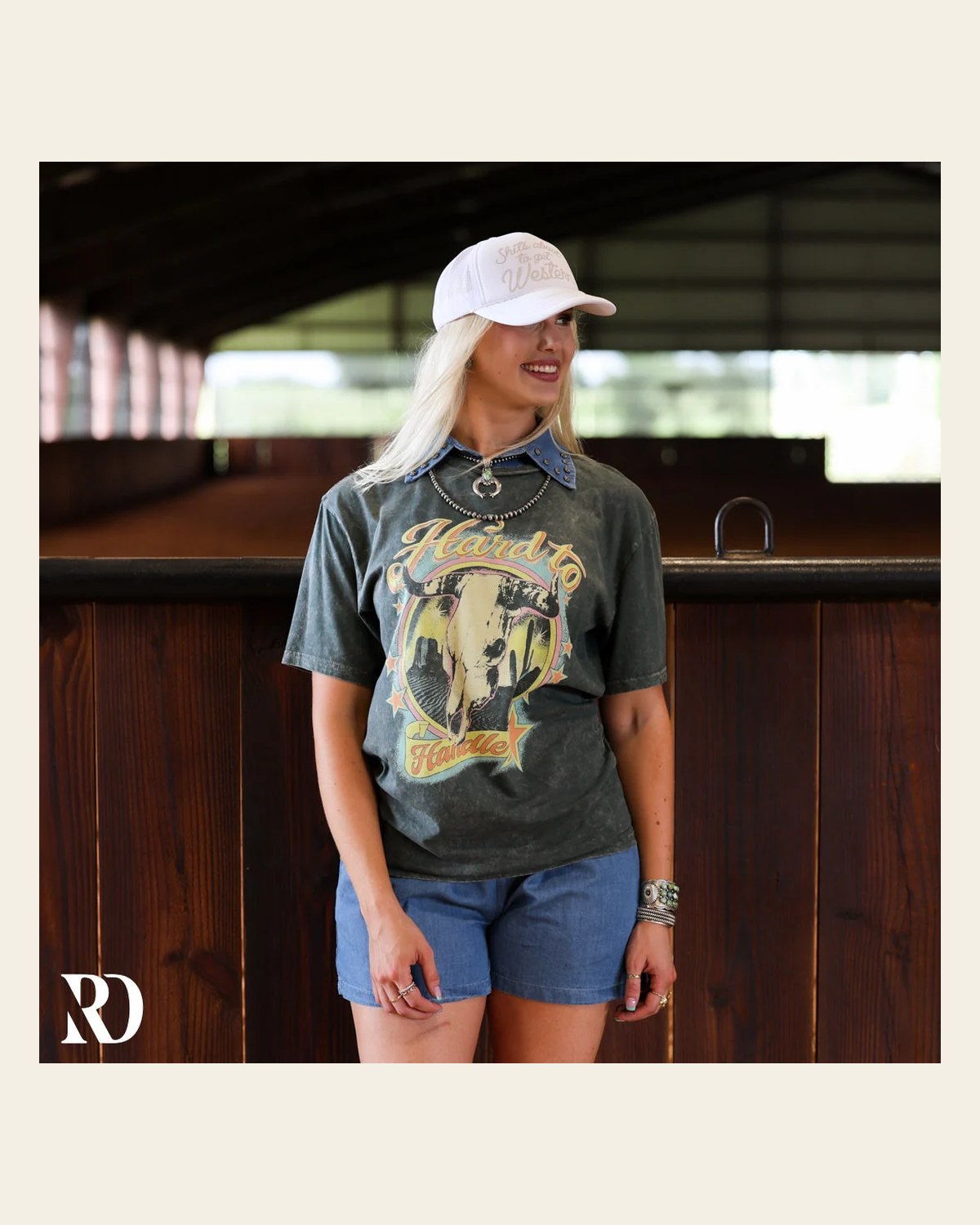 Hard To Handle Graphic | Tee on a warm cream background