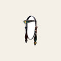 Studs Floral Hand Painted Horse Western Leather Headstall Comfytack by Hilason