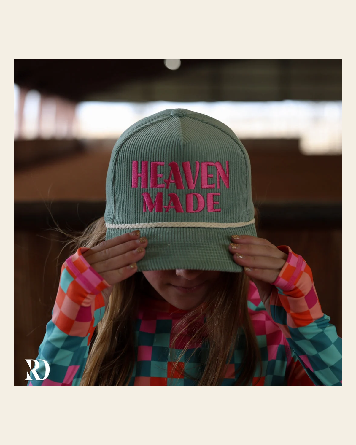 Heaven Made Corduroy | Cap on a warm cream background