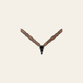 Bar H Equine Genuine Western American Leather Horse Premium Headstall & Breast Collar Set