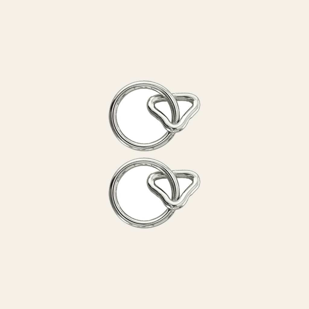 Hilason 1Inch Loop 1 1/4 Inch Ring Nickel Plated