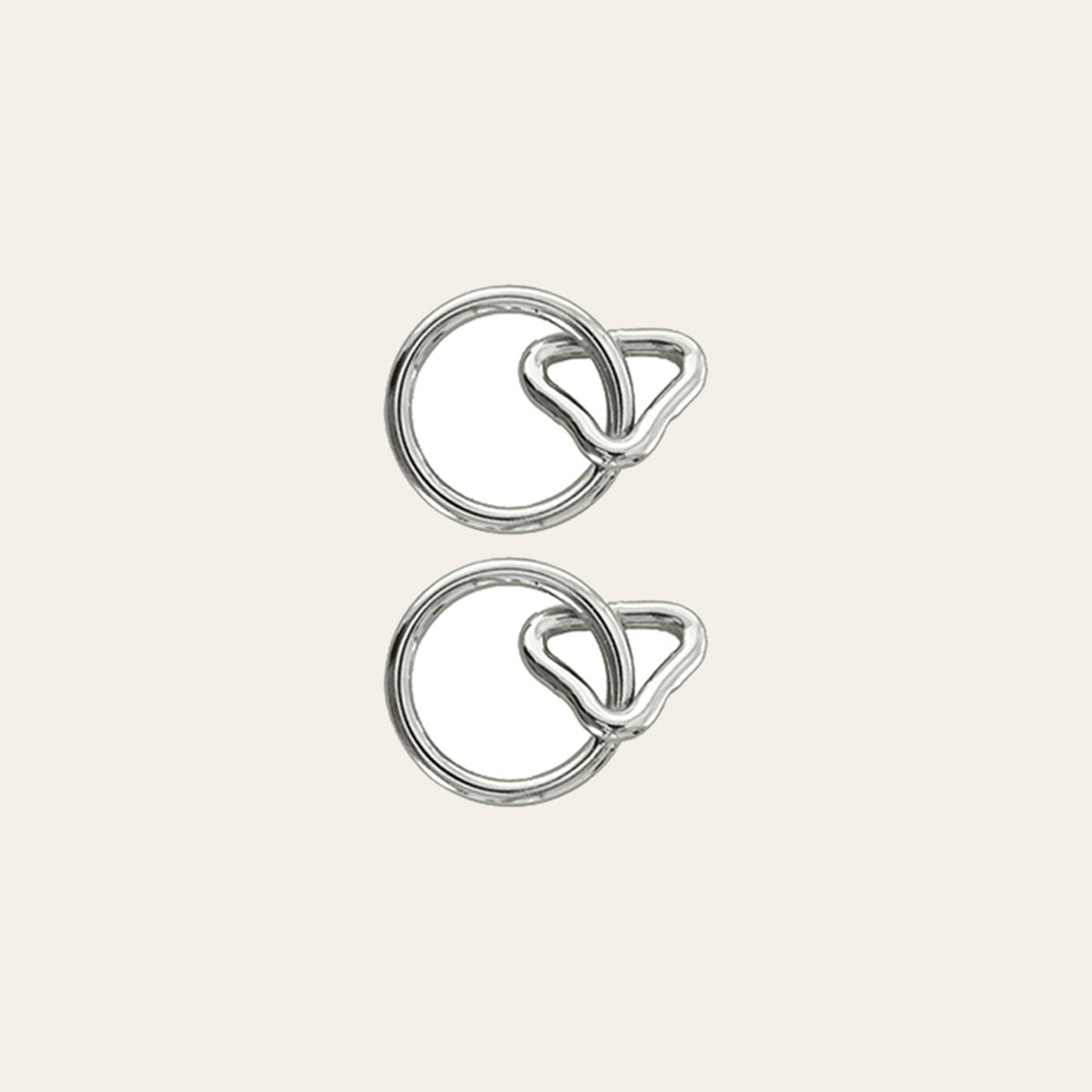 Hilason 1Inch Loop 1 1/4 Inch Ring Nickel Plated