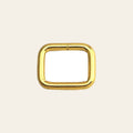 HILASON 4.8MM Stainless Steel 7/8"X1" Square Brass Plated Welded Hardware
