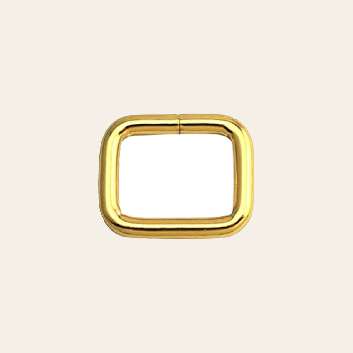 HILASON 4.8MM Stainless Steel 7/8"X1" Square Brass Plated Welded Hardware