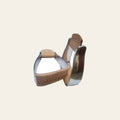 Bar H Equine Western Horse Heavy-Duty Genuine Leather Aluminum Stirrups