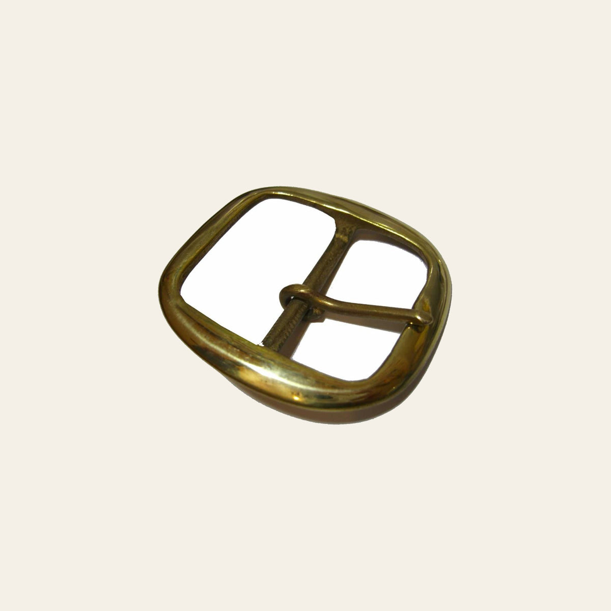 Hilason 1-1/4" Western Solid Brass Center Bar Belt Buckle – High-Polished Replacement Hardware