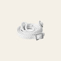Hilason Braided Cotton Rope Belt with Metal Buckle