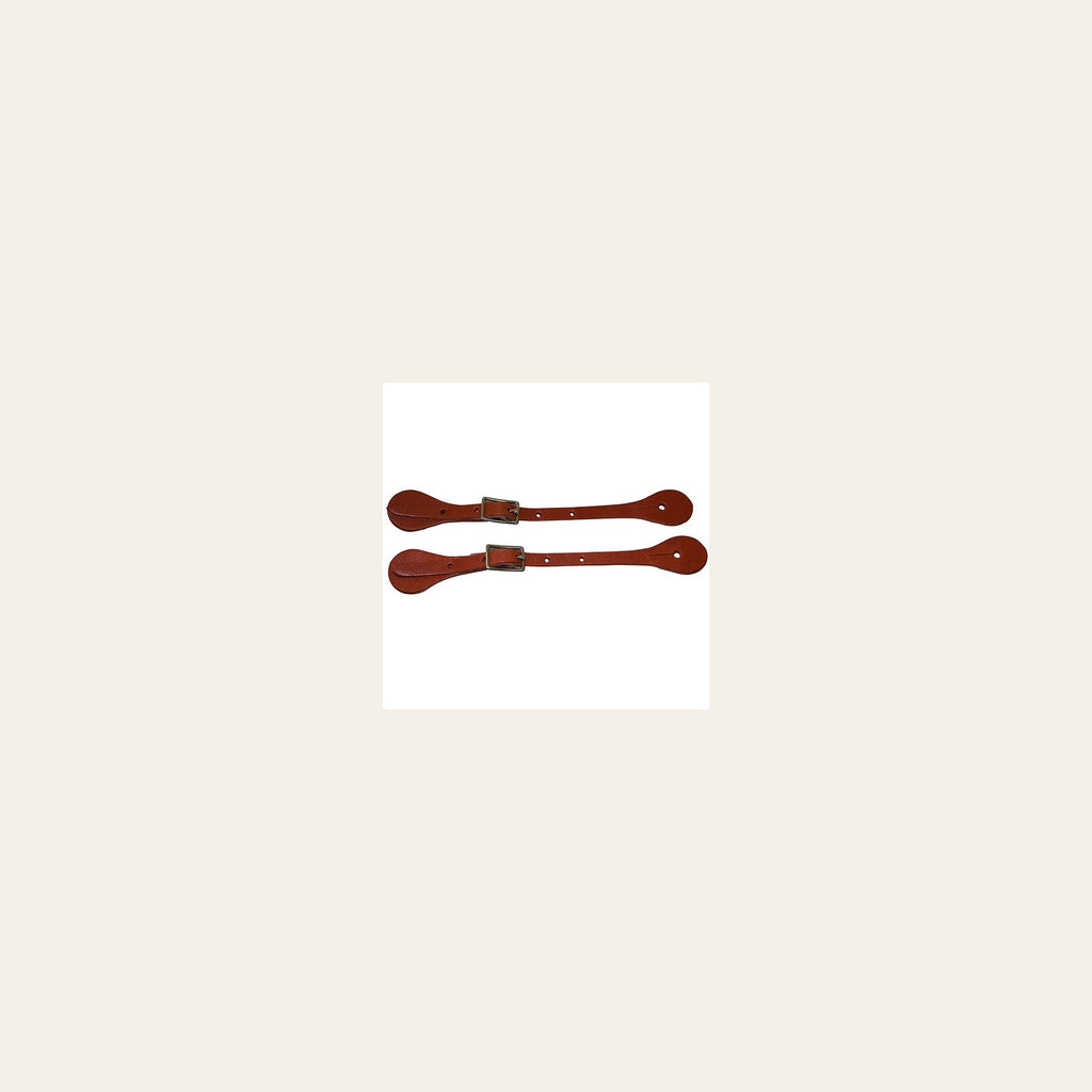 Hilason Dark Tan Latigo Leather Kid Spur Straps Western Tack