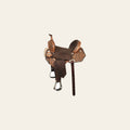 HILASON Flex Tree Western Horse Saddle American Leather Barrel Trail | for Horses