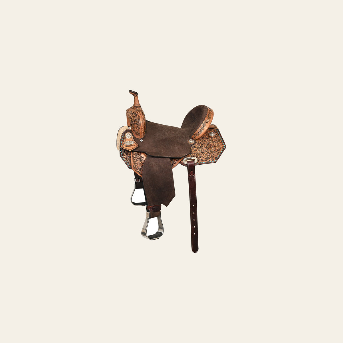 HILASON Flex Tree Western Horse Saddle American Leather Barrel Trail | for Horses