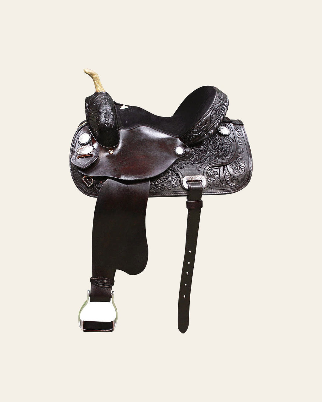 HILASON Flex Tree Western Horse Saddle American Leather Trail Barrel | for Horses