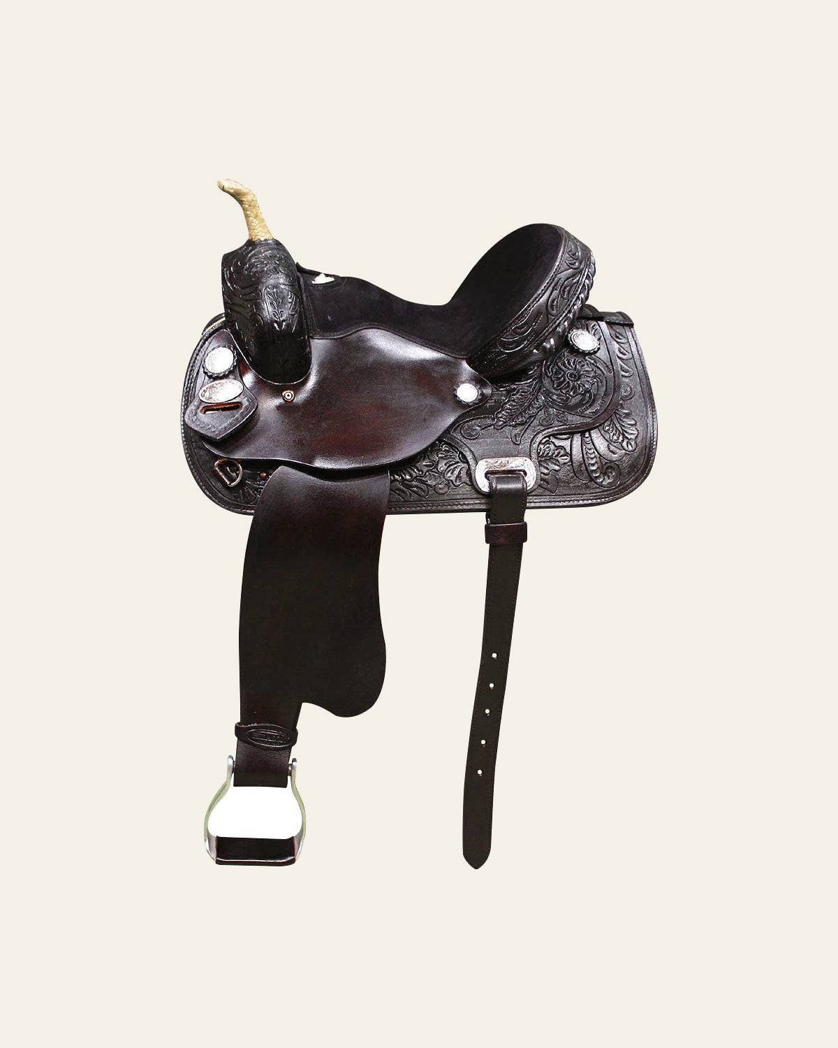 HILASON Flex Tree Western Horse Saddle American Leather Trail Barrel | for Horses