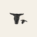 HILASON Full-Size Steer Head Roping Dummy - 20" Horn Span 13"Lx 8.5"D Black