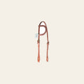 Hilason Hermann Oak Leather Chicago Screw One Ear Horse Headstall