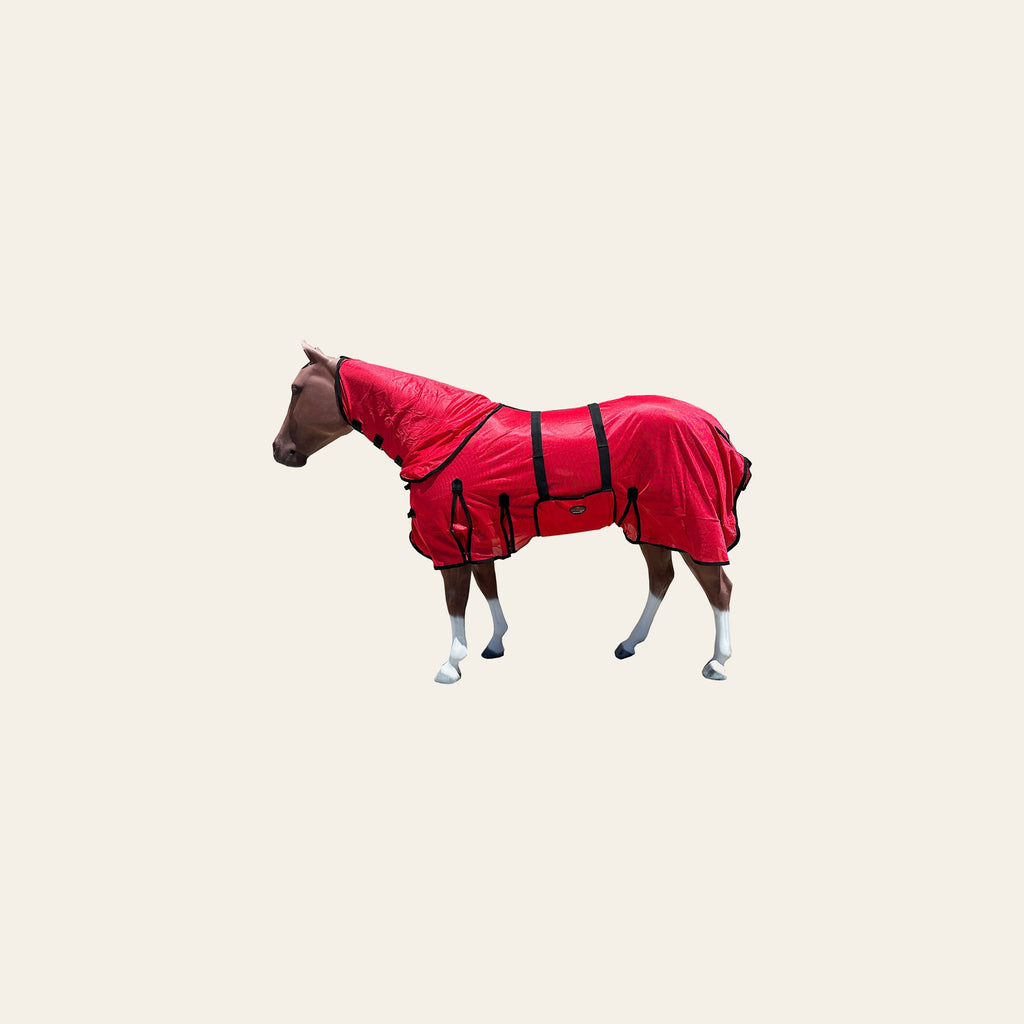 HILASON Horse Fly Sheet UV Protect Breathable Mesh Bug Mosquito Spring | Summer Horse Rug | Fly Rug