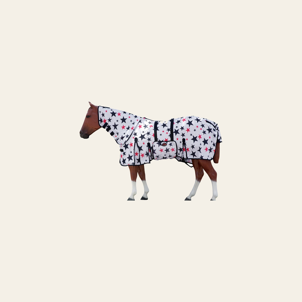 HILASON Horse Fly Sheet UV Protect Breathable Mesh Bug Mosquito Spring | Summer Horse Rug | Fly Rug
