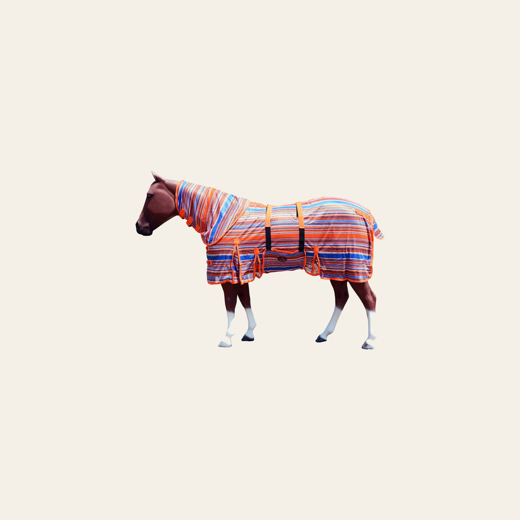 HILASON Horse Fly Sheet UV Protect Breathable Mesh Bug Mosquito Spring | Summer Horse Rug | Fly Rug