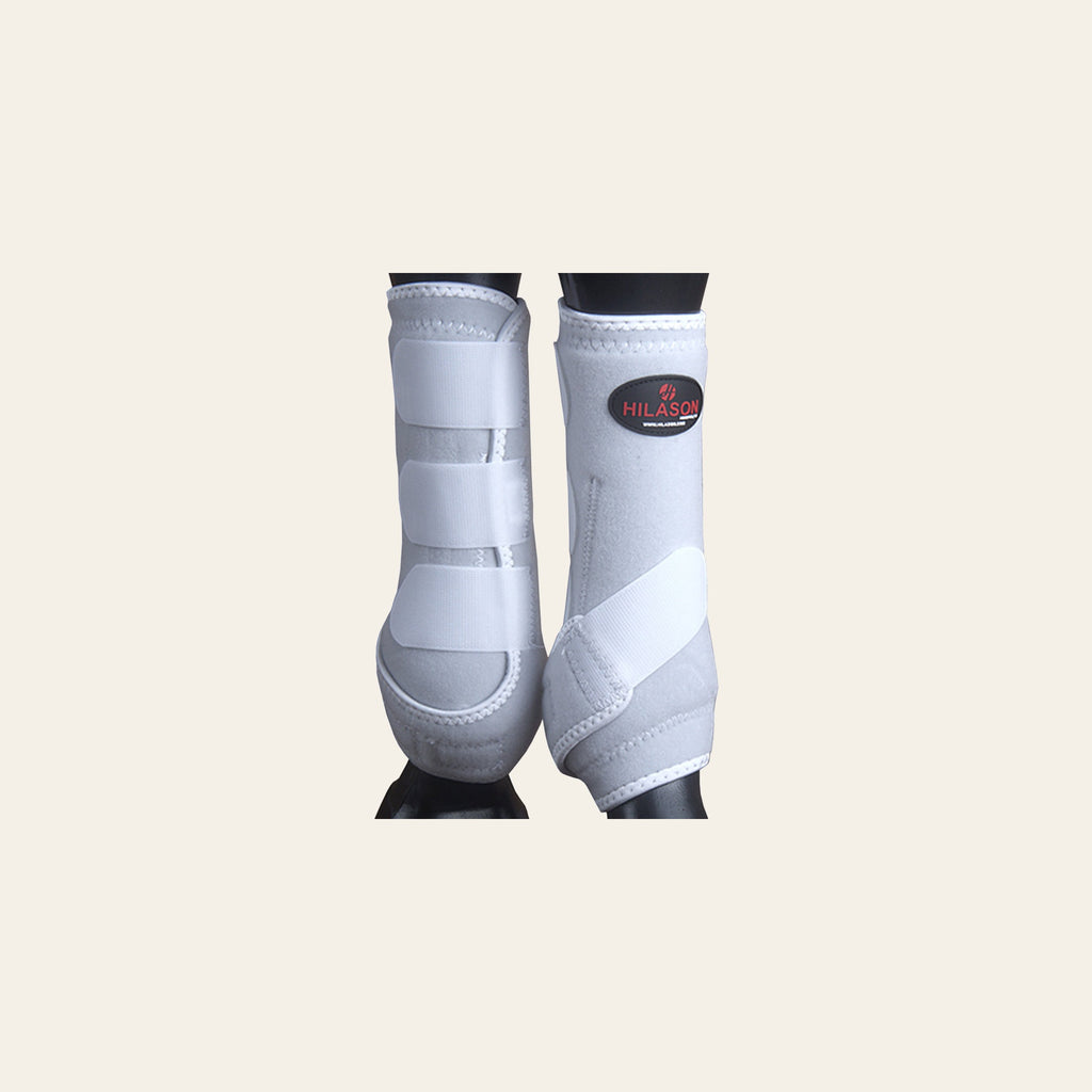 White X Large HILASON Horse Medicine Sports Boots Front Leg