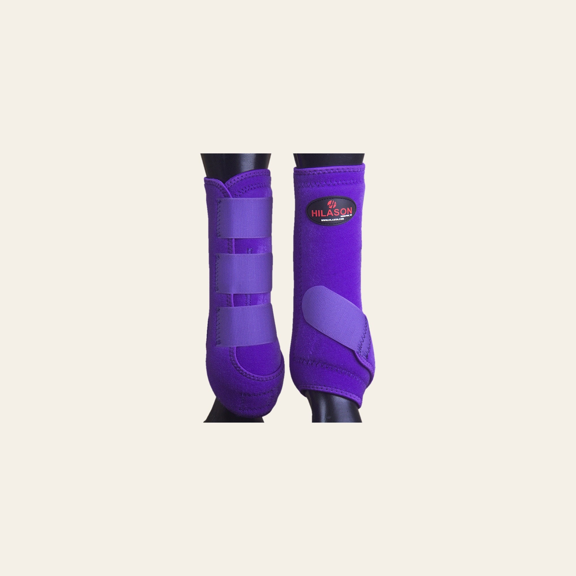 Purple Large HILASON Horse Medicine Sports Boots Rear Hind Leg