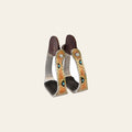 HILASON Horse Western Tack Saddle Stainless Engraved Metal Barrel Racing Show Stirrups| Stirrups | Steel