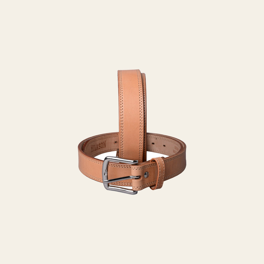 HILASON Western Genuine Leather Belt for Men Women Cowboy Cowgirl Handmade Unisex Full Grain Heavy Duty Tooled Jeans