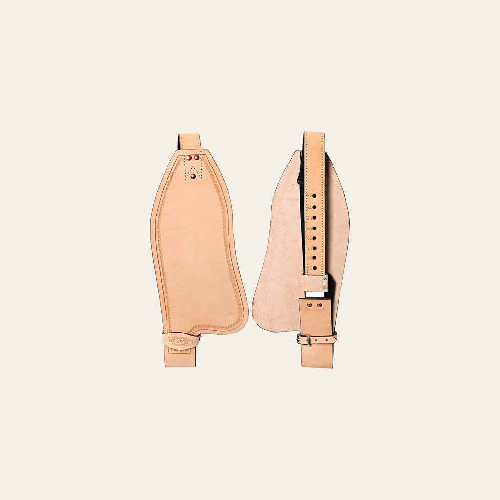 Hilason Leather Saddle Replacement Fender Pair with Hobble Straps, Genuine Skirting Leather Stirrup Leathers, 2 Inch Wide