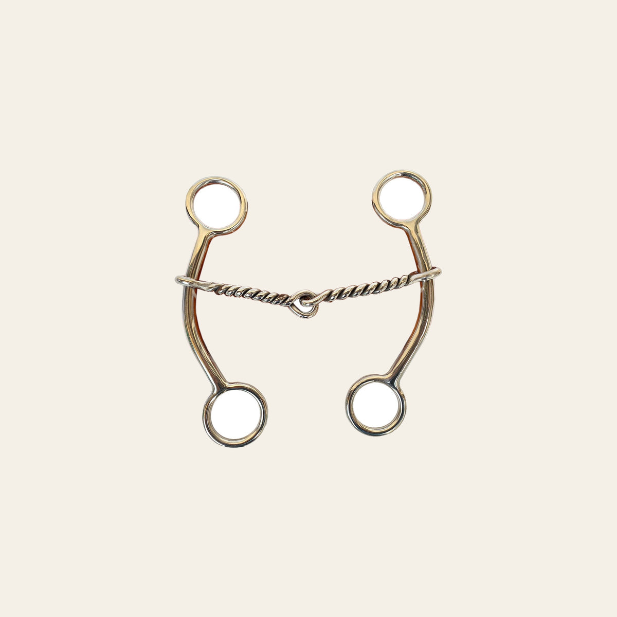 Hilason Western Horse Goostree Twisted Wire 5 In Mouthpiece Curb Bit Stainless Steel