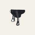HILASON Natural Horsemanship Leather Bareback Treeless Saddle Pad Black | Western Pads Baretek Riding for Horses