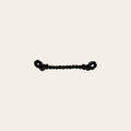 Hilason Slobber Bar Curb Strap Nylon Braid Western Tack Black