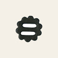 Hilason Slotted Scalloped Leather Rosette Concho Saddle Tack Black 1-1/4"
