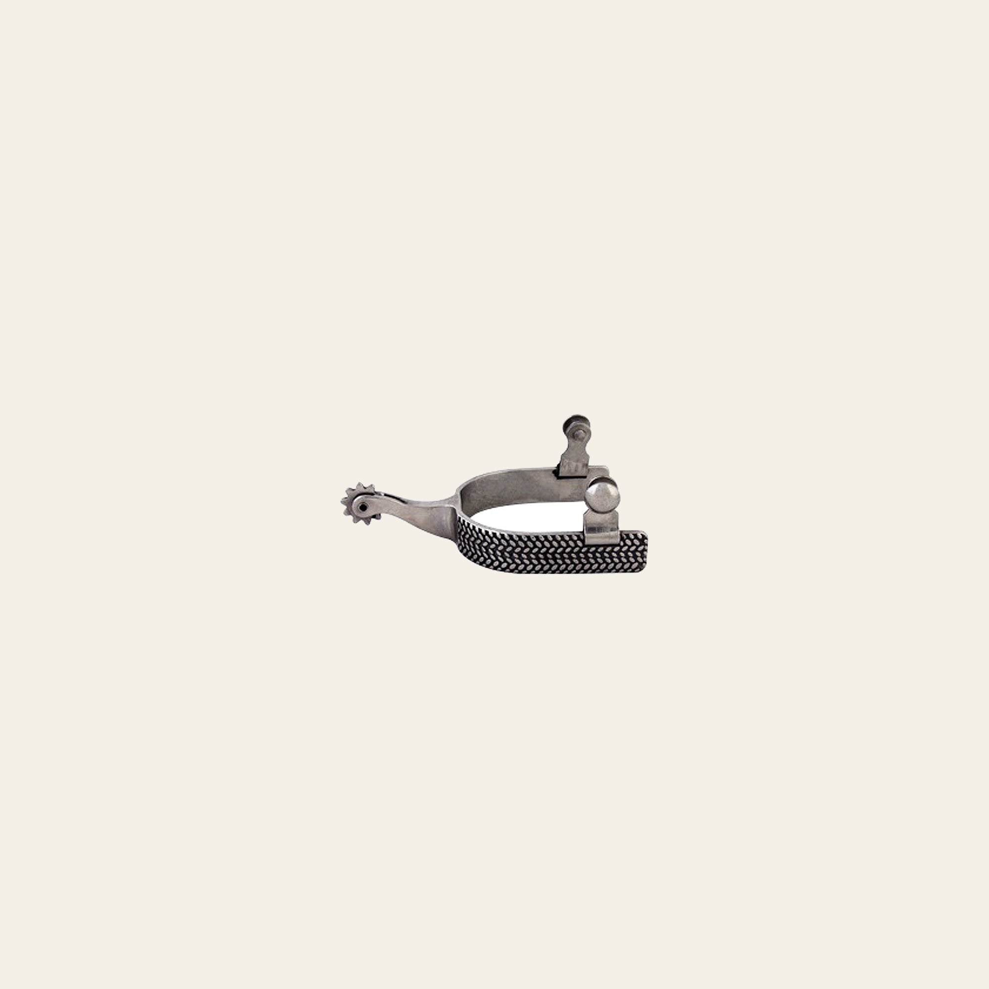 Western SS Rope Wide Rosebud Mens Spurs