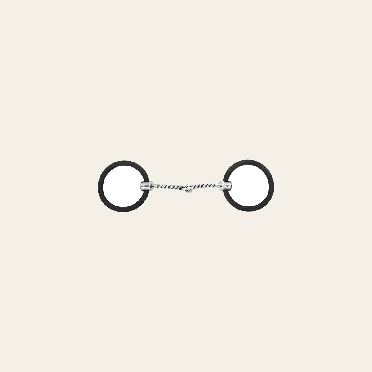 HILASON Weighted O Ring Twisted Wire Snaffle Bit Stainless Steel & Black Sweet Iron | Horse Bits Western Walking Training Equine for horses