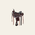 HILASON Western Draft Horse Trail Pleasure American Leather Saddle | for Horses