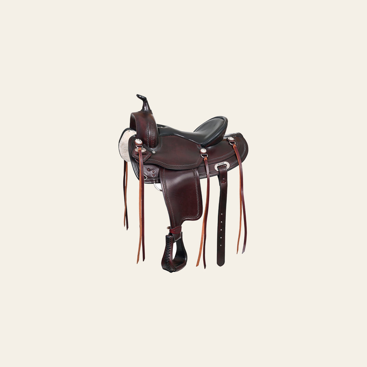 HILASON Western Draft Horse Trail Pleasure American Leather Saddle | for Horses