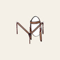 HILASON Western American Leather Headstall Breast Collar Horse Tack Set