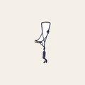 Hilason Braided Nylon Rope Halter  Beaded Noseband  With Lead Rope Halter for Horses