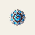 HILASON Western Berry Conchos Glass Rhinestones Bling 1.5" Tack Cowgirl | Concho Belt Slotted