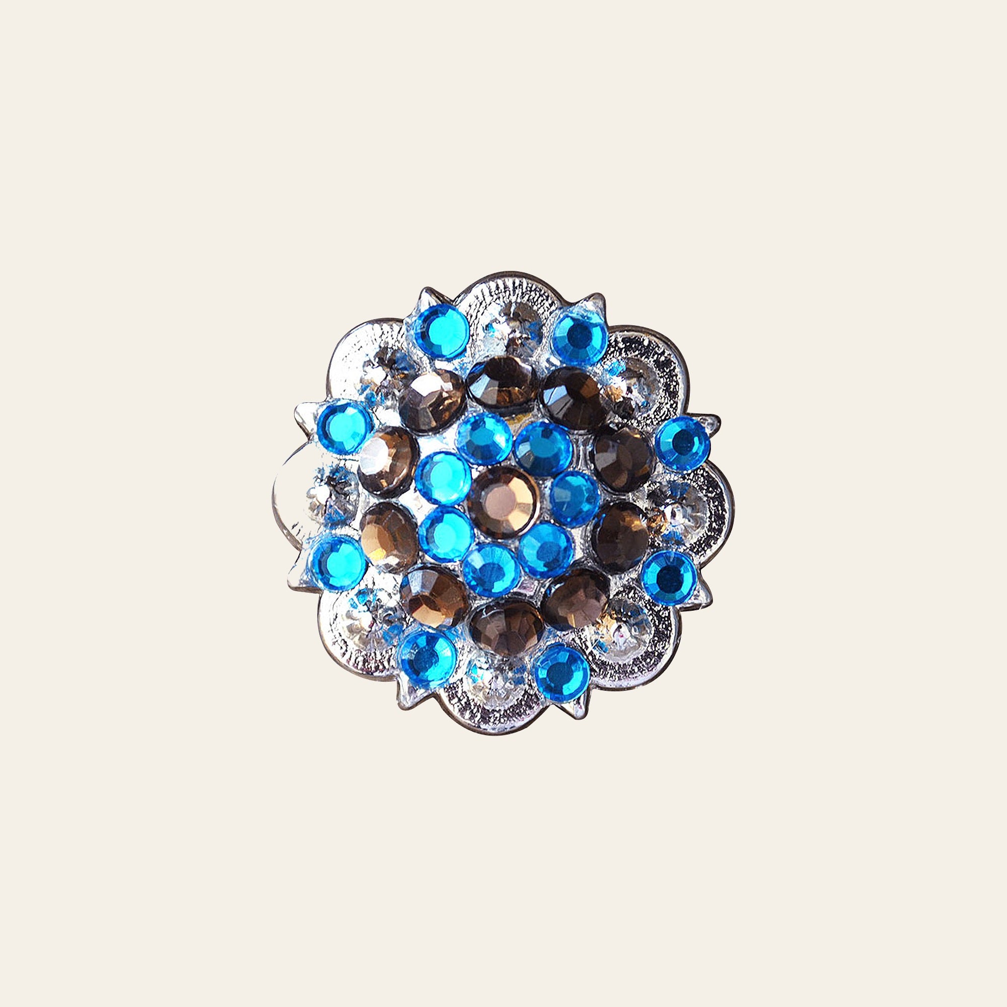 HILASON Western Berry Conchos Glass Rhinestones Bling 1.5" Tack Cowgirl | Concho Belt Slotted