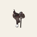 HILASON Western Child Horse Trail Show Saddle Synthetic Pleasure Riding Brown